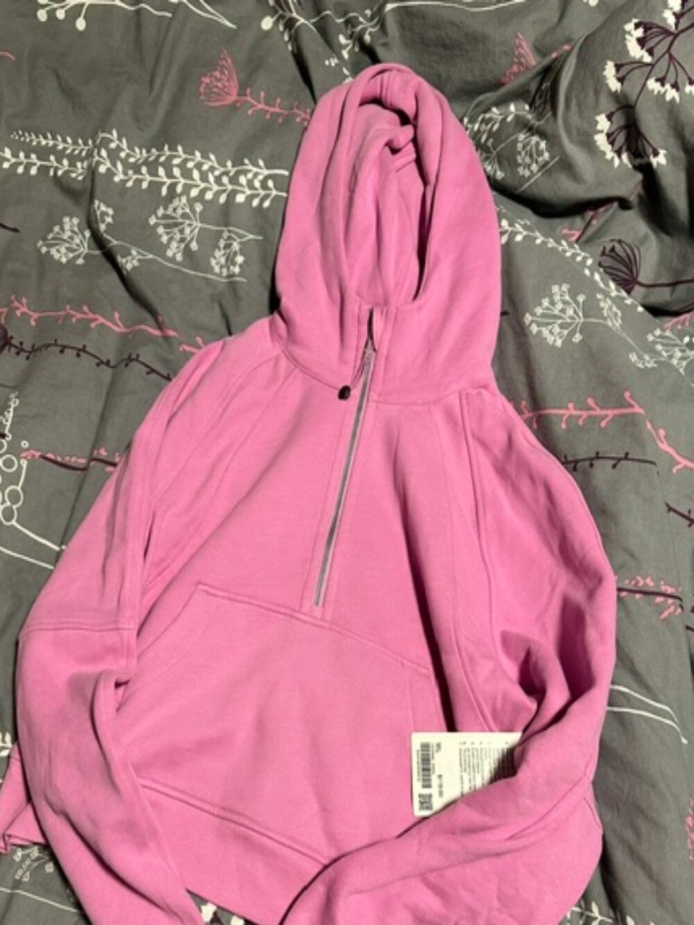 Lululemon Dahlia rose Scuba cropped hoodie M/L